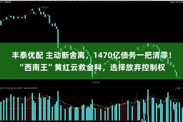 丰泰优配 主动断舍离，1470亿债务一把清零！“西南王”黄红云救金科，选择放弃控制权